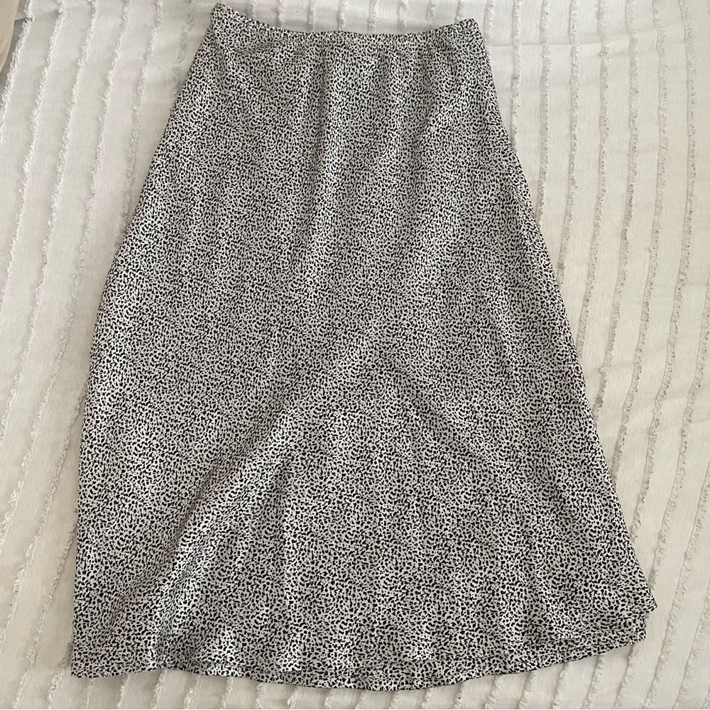 Sienna Sky Cheetah/Leopard Midi Satin Skirt